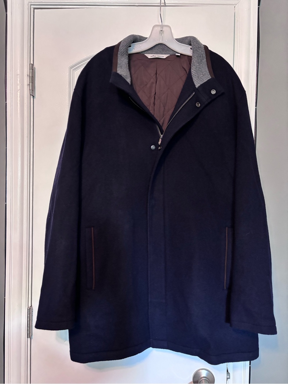 Peter Millar Crown Flex-Fleece City Coat MF20Z22 XXL 100% merino wool